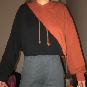 Free people cropped sweatshirt